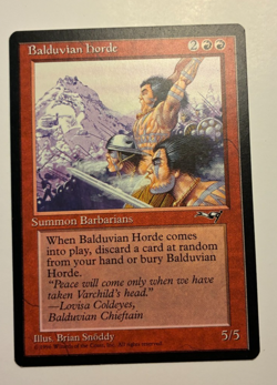 MTG Alliances Balduvian Horde Nm Rare - Image 1
