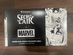 MTG Secret Lair X Marvel Spider-Man: Venom Unleashed (Inks) Rainbow Foil Sealed - Image 1