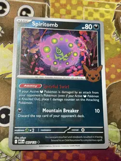 Spiritomb 087/132 Pokeween Pokemon Promo Reverse Holo Stamped Halloween - Image 1