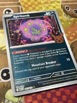 Spiritomb 087/132 Pokeween Pokemon Promo Reverse Holo Stamped Halloween - Image 2