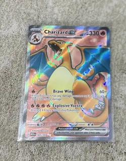 Charizard ex 183/165 Pokemon TCG Scarlet & Violet 151 Ultra Rare Full Art NM - Image 1