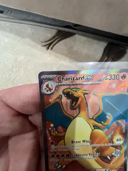 Charizard ex 183/165 Pokemon TCG Scarlet & Violet 151 Ultra Rare Full Art NM - Image 3