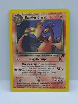 Pokemon Dunkles Glurak 21/82 Team Rocket 2000 Non Holo Dark Charizard - Image 1