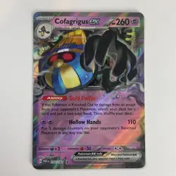Cofagrigus EX 76/182 Paradox Rift Holo Double Rare Pokemon Light Play+ - Image 3