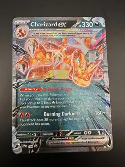 Pokemon TCG Black Star Promo: Charizard ex SVP196 Promo Card - Near Mint - Image 1