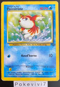 Carte Pokemon POISSIRENE 53/64 Commune JUNGLE Wizards FR OCCASION - Image 1