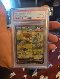 Golurk V 182/203 Pokemon SWSH07: Evolving Skies Holo Gem Mint PSA 10 - Image 1
