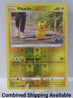 Pikachu (27) 027/078 Pokemon GO NM Reverse Holo English 14175 - Image 1