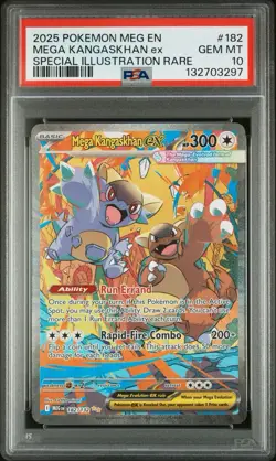 2025 POKEMON MEG EN-MEGA EVOLUTION #182 MEGA KANGASKHAN EX PSA 10 - Image 1