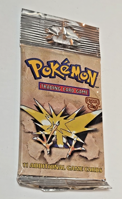 1999 Pokemon Fossil Pack - Factory Sealed (Unopened) WOTC Zapdos 20g - Image 2