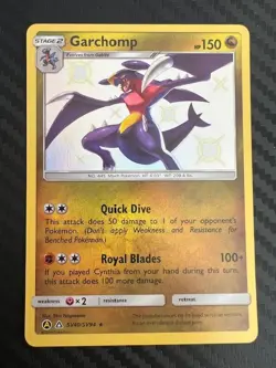 Pokemon TCG Garchomp SV40/SV94 Hidden Fates: Shiny Vault Holo Rare NM - Image 1