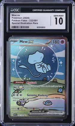 2024 POKEMON PALDEAN FATES MEW EX CGC 10 - Image 1