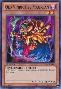 Old Vindictive Magician - BP01-EN060 - Common - Unlimited Edition Near Mint Batt - Image 1