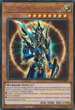 Yugioh! LP Black Luster Soldier - Envoy of the Beginning - MAMA-EN047 - Ultra Ra - Image 1