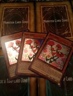 3 x Yu-Gi-Oh Card - ETCO-EN081 - ROSE GIRL (super rare holo) - Image 1