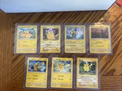 Lot Of 7 Vintage Pokemon Cards Pikachu Detective Libre - Image 1