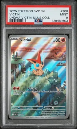 Victini 208 Sv: Scarlet & Violet Promo Cards Holo PSA 9 - Image 1