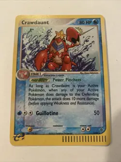 Pokemon TCG Crawdaunt 3/97 - Holo Rare Ex Dragon Pokemon Card NM - Image 1