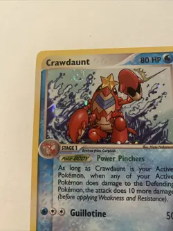 Pokemon TCG Crawdaunt 3/97 - Holo Rare Ex Dragon Pokemon Card NM - Image 2