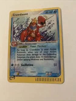 Pokemon TCG Crawdaunt 3/97 - Holo Rare Ex Dragon Pokemon Card NM - Image 3