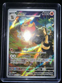 Pokemon Pyroar TCG Holo Card Illustration Rare Card 200/193 Sv02: Paldea Evolved - Image 2