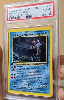 Pokemon Neo Revelation 1st Edition Shining Gyarados Holo Card #65/64 - Image 2