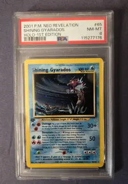 Pokemon Neo Revelation 1st Edition Shining Gyarados Holo Card #65/64 - Image 4