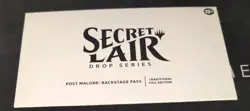 Magic: the gathering Secret Lair- Post Malone: Backstage pass traditional FOIL - Image 1