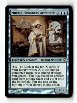 MTG | Muzzio, Visionary Architect | CNS | Foil | Moderately Played | English - Image 1