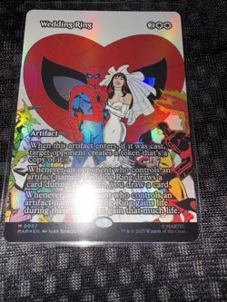 MTG- Spiderman Wedding Ring (Borderless) Marvel Universe Eternal-Legal Regular - Image 1