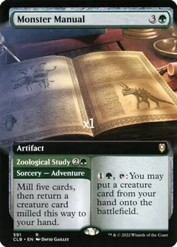 MTG Borderless CMR: Battle for Baldur's Gate CLB Monster Manual MINT - Image 1