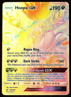 Hoopa GX #187 NM-M Pokemon Card - Image 1