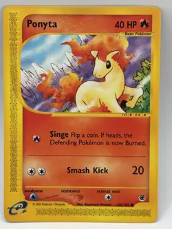 Ponyta 126/165 Expedition Base Set Pokemon TCG 2002 Common LP - Image 1