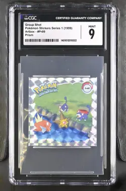 1999 Pokemon Artbox Prism Sticker Group Shot #PR09 CGC 9 - Image 1