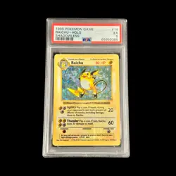 Pokemon Slab Raichu Holo Shadowless 14 Base Set PSA 5 EX 1999 - Image 1