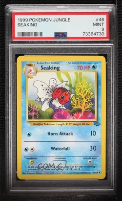 Seaking Pokemon Jungle PSA 9 MINT 1999 - Image 1