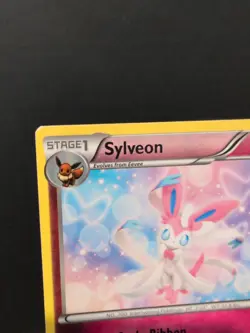 Pokemon TCG Sylveon 72/111 XY Furious Fists Rare Non Holo MP - Image 2