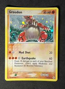 Groudon 102/101 Pokemon 2004 EX Hidden Legends-Secret Rare Holo -NM+ - Image 1