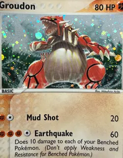 Groudon 102/101 Pokemon 2004 EX Hidden Legends-Secret Rare Holo -NM+ - Image 2