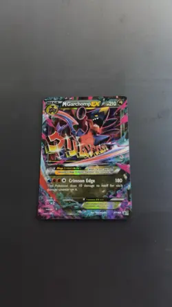 Pokemon Mega M Garchomp EX Holo Black Star Promo Rare XY168 - Image 1