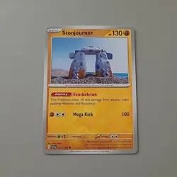 Stonjourner 121/198 LP Yuka Morii Clay Art Scarlet Violet Pokemon TCG Regular - Image 1