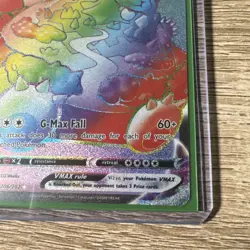 2020 Pokemon TCG - Snorlax Vmax Rainbow - Sword & Shield Secret Rare #206/202 MT - Image 5