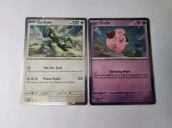 Pokemon Set Of 2: Cleffa 095, Cyclizar 096. COSMOS HOLOFOIL, Black Star Promos - Image 1