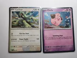 Pokemon Set Of 2: Cleffa 095, Cyclizar 096. COSMOS HOLOFOIL, Black Star Promos - Image 5