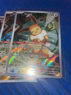 Pokemon Prismatic Evolution ETB Promo Eevee 173 Black Star Holo Near Mint NM 11x - Image 2