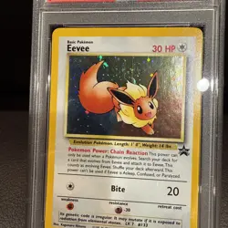 PSA 9 Mint - EEVEE HOLO - Pokemon TCG: 2000 WotC Black Star Promo #11 - Image 2