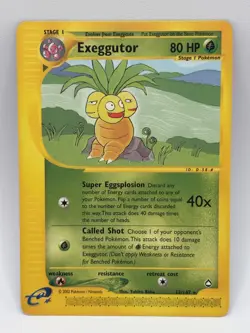 Exeggutor Pokemon 12/147 Aquapolis Pokemon TCG Regular Rare LP - Image 1