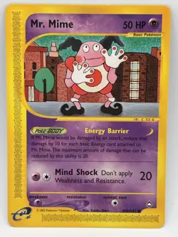 Mr Mime 95b/147 Aquapolis Set Pokemon TCG Regular Common LP - Image 1