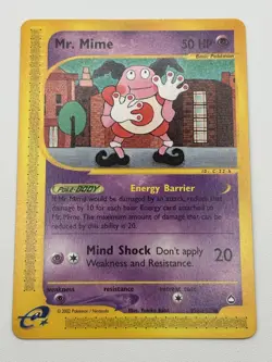 Mr Mime 95b/147 Aquapolis Set Pokemon TCG Regular Common LP - Image 2