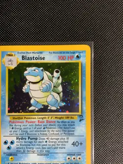 💧 Pokemon - NM/LP (Excellent) Base Set 2 Blastoise 2/130 Holo Rare 2000 💧 - Image 4